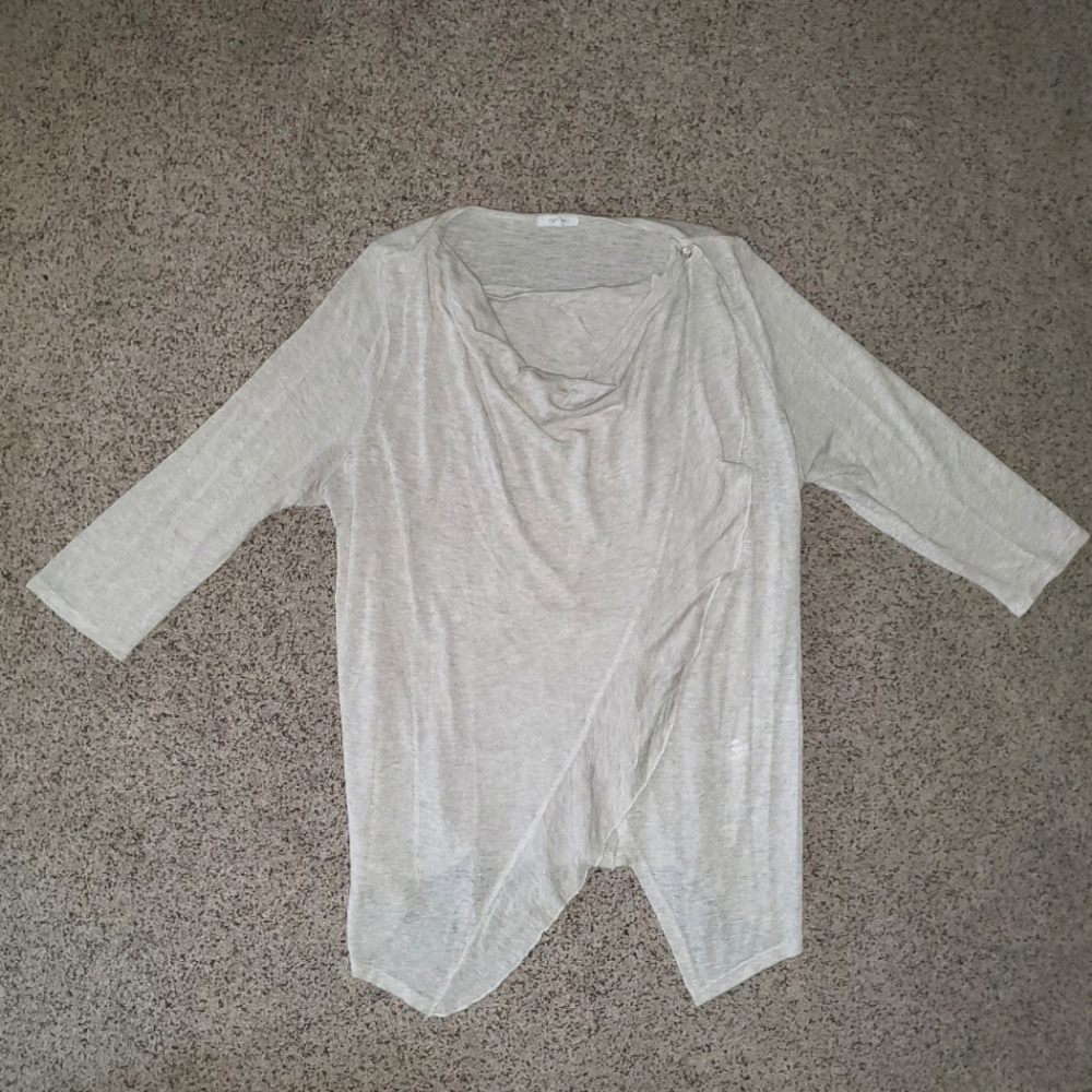 💥Sale 3/$30 Maurices Crossover Ruffle 3/4 Sleeve Light Weight Sweater Top